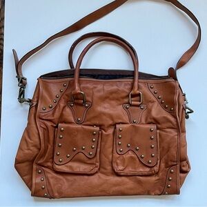 Leather Shoulder Bag - Coachella Vibes - BE&D